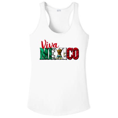 Viva Mexico Independence Day Ladies PosiCharge Competitor Racerback Tank