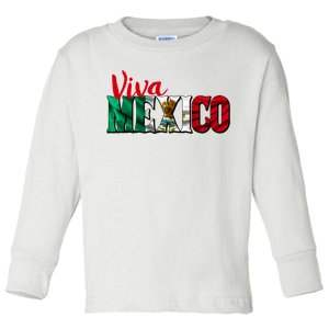 Viva Mexico Independence Day Toddler Long Sleeve Shirt