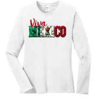 Viva Mexico Independence Day Ladies Long Sleeve Shirt