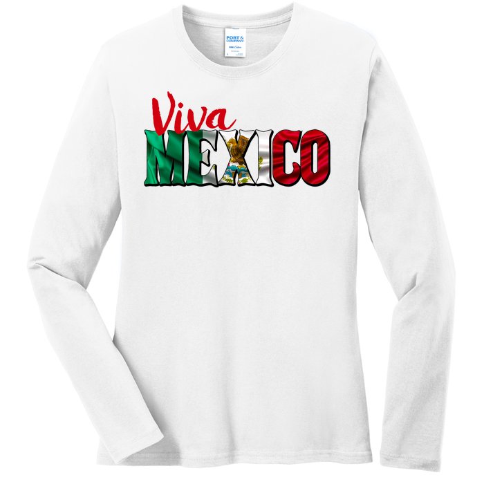 Viva Mexico Independence Day Ladies Long Sleeve Shirt