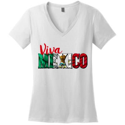 Viva Mexico Independence Day Women's V-Neck T-Shirt