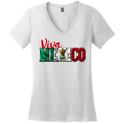 Viva Mexico Independence Day Women's V-Neck T-Shirt