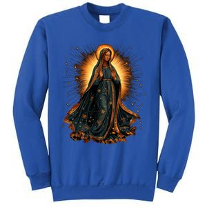 Virgin Mary In Radiant Golden Light With Halo Sweatshirt