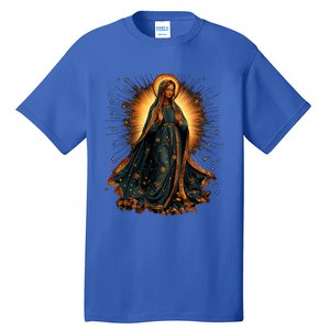 Virgin Mary In Radiant Golden Light With Halo Tall T-Shirt