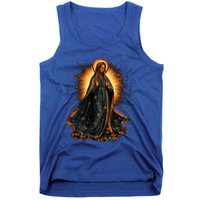 Virgin Mary In Radiant Golden Light With Halo Tank Top