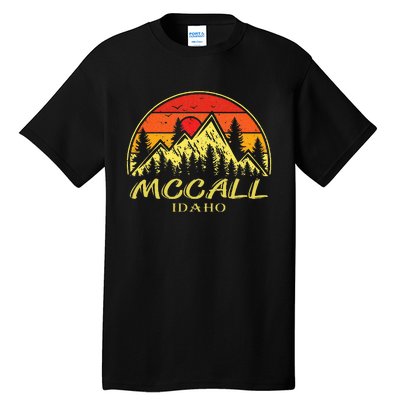 Vintage Mccall Idaho ID Mountains Hike Hiking Souvenir Tall T-Shirt