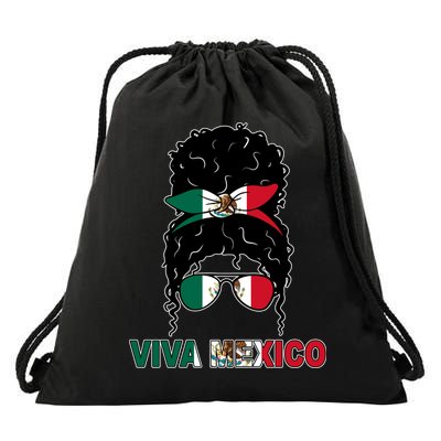 Viva Mexico Independence Day Hispanic Mexican Pride Drawstring Bag