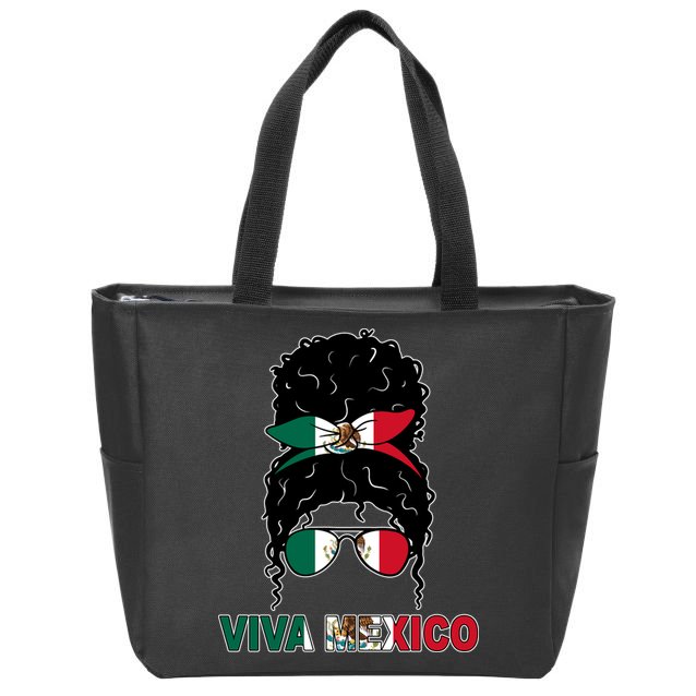 Viva Mexico Independence Day Hispanic Mexican Pride Zip Tote Bag