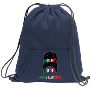 Viva Mexico Independence Day Hispanic Mexican Pride Sweatshirt Cinch Pack Bag