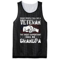 Veteran Most Important Call Me Grandpa Fathers Day Mesh Reversible Basketball Jersey Tank