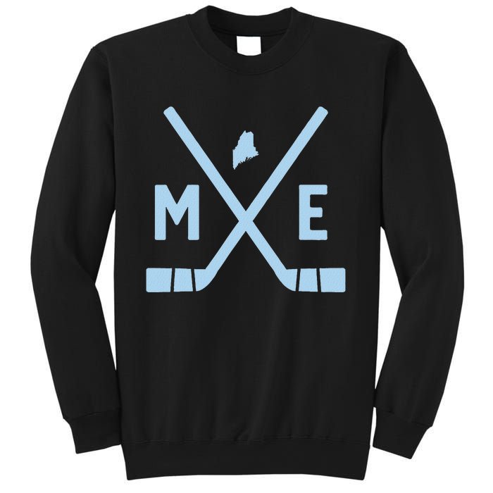 Vintage Maine Ice Hockey Sticks State Outline Sweatshirt