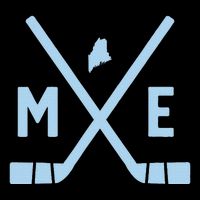 Vintage Maine Ice Hockey Sticks State Outline Bucket Hat