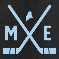 Vintage Maine Ice Hockey Sticks State Outline Beanie