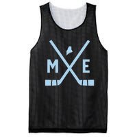 Vintage Maine Ice Hockey Sticks State Outline Mesh Reversible Basketball Jersey Tank