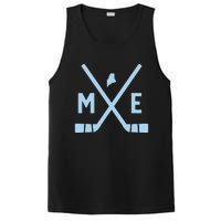 Vintage Maine Ice Hockey Sticks State Outline PosiCharge Competitor Tank