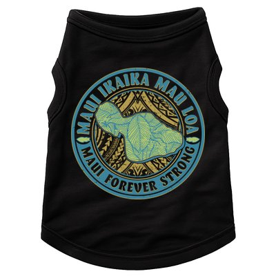 Vintage Maui Ikaika Mau Loa Maui Forever Strong Emblem Doggie Tank