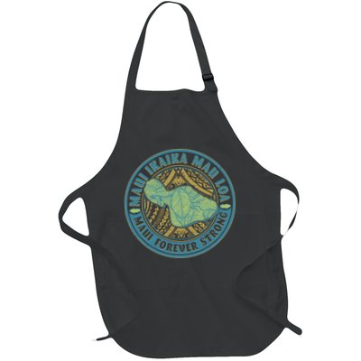 Vintage Maui Ikaika Mau Loa Maui Forever Strong Emblem Apron