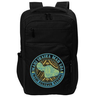 Vintage Maui Ikaika Mau Loa Maui Forever Strong Emblem Impact Tech Backpack