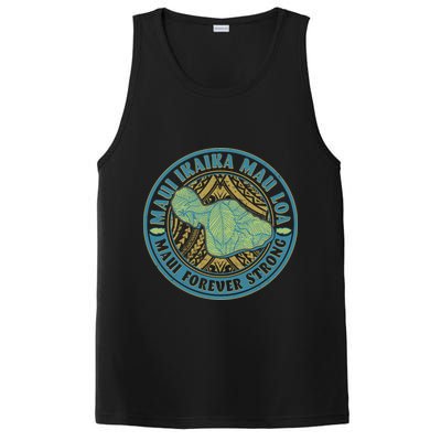 Vintage Maui Ikaika Mau Loa Maui Forever Strong Emblem PosiCharge Competitor Tank