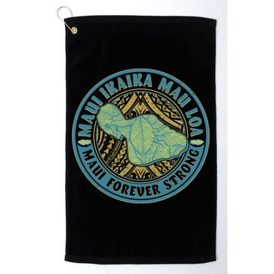 Vintage Maui Ikaika Mau Loa Maui Forever Strong Emblem Golf Towel