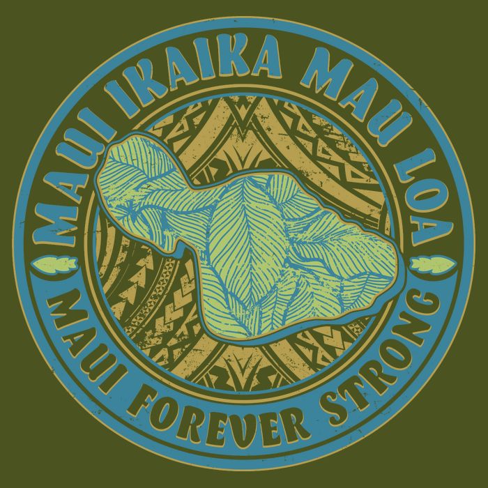 Vintage Maui Ikaika Mau Loa Maui Forever Strong Emblem Backpack