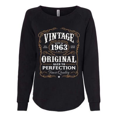 Vintage Made In 1963 55th Birthday Present Gift Womens California Wash Sweatshirt