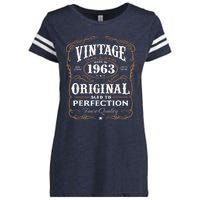 Vintage Made In 1963 55th Birthday Present Gift Enza Ladies Jersey Football T-Shirt