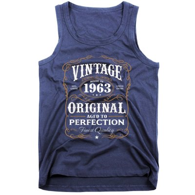 Vintage Made In 1963 55th Birthday Present Gift Tank Top