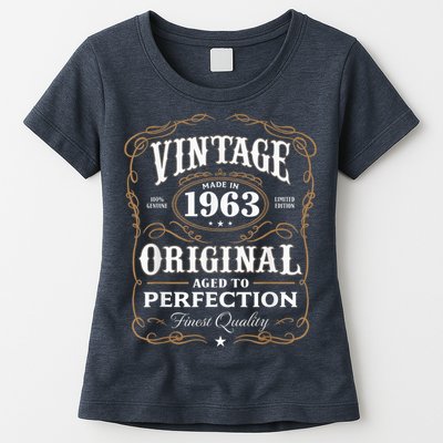 Vintage Made In 1963 55th Birthday Present Gift Women's T-Shirt