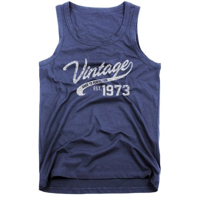 Vintage Made In 1973 45th Birthday Present Gift Tank Top