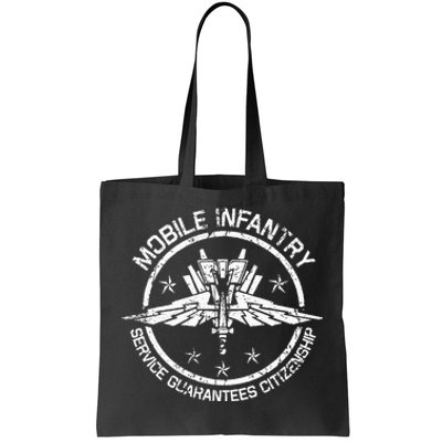 Vintage Mobile Infantry Crest Tote Bag