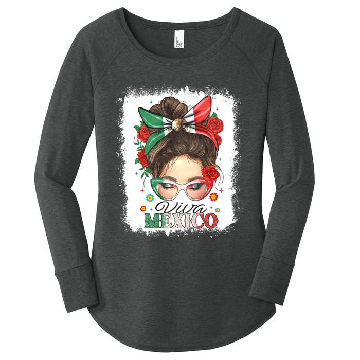 Viva Mexico Independence Day Women's Perfect Tri Tunic Long Sleeve Shirt