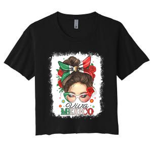 Viva Mexico Independence Day Women's Crop Top Tee