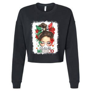 Viva Mexico Independence Day Cropped Pullover Crew