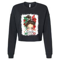 Viva Mexico Independence Day Cropped Pullover Crew