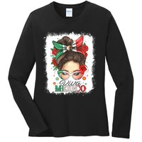 Viva Mexico Independence Day Ladies Long Sleeve Shirt