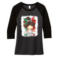 Viva Mexico Independence Day Women's Tri-Blend 3/4-Sleeve Raglan Shirt