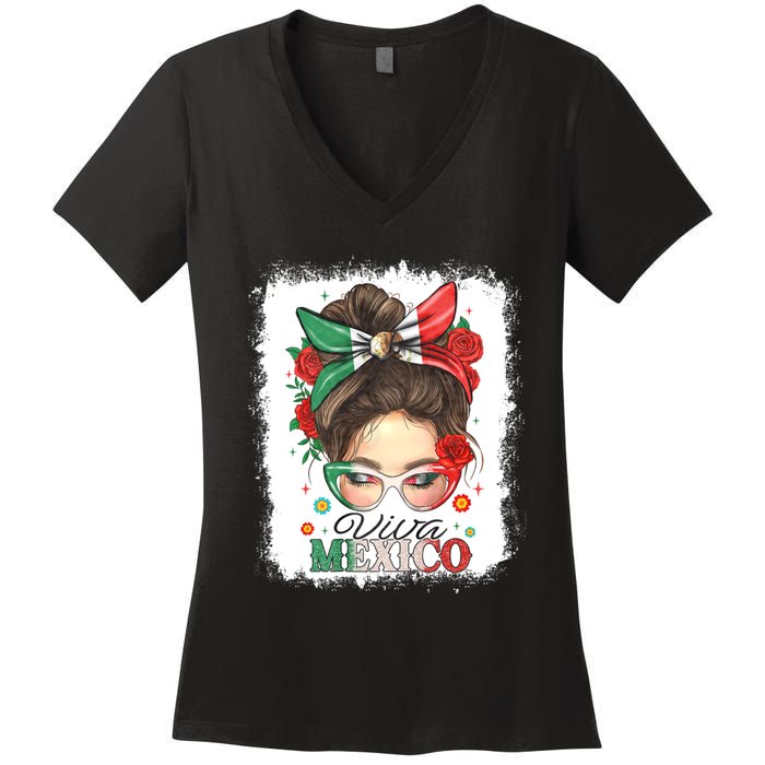 Viva Mexico Independence Day Women's V-Neck T-Shirt