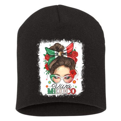 Viva Mexico Independence Day Short Acrylic Beanie