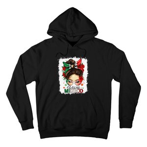 Viva Mexico Independence Day Women Girl Mexican Flag Gift Hoodie