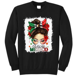 Viva Mexico Independence Day Women Girl Mexican Flag Gift Sweatshirt