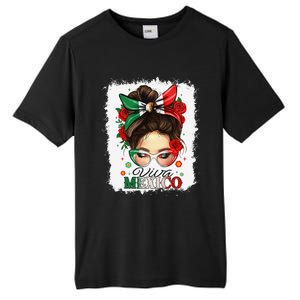 Viva Mexico Independence Day Women Girl Mexican Flag Gift Tall Fusion ChromaSoft Performance T-Shirt