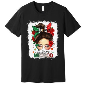 Viva Mexico Independence Day Women Girl Mexican Flag Gift Premium T-Shirt