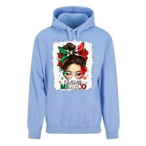 Viva Mexico Independence Day Women Girl Mexican Flag Gift Unisex Surf Hoodie