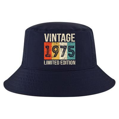 Vintage Made In 1975 Birthday Cool Comfort Performance Bucket Hat