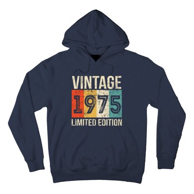 Vintage Made In 1975 Birthday Hoodie