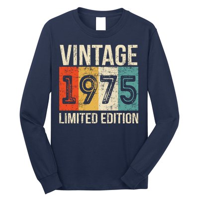 Vintage Made In 1975 Birthday Long Sleeve Shirt