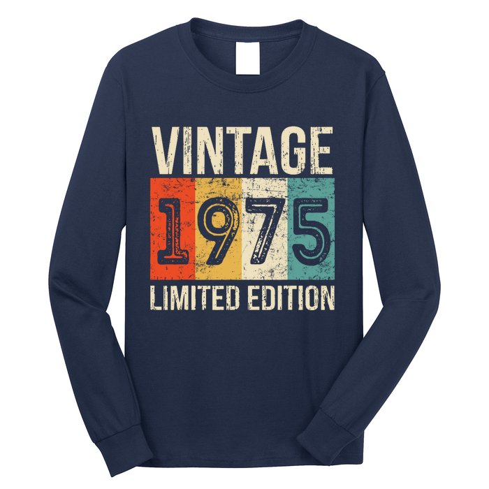 Vintage Made In 1975 Birthday Long Sleeve Shirt