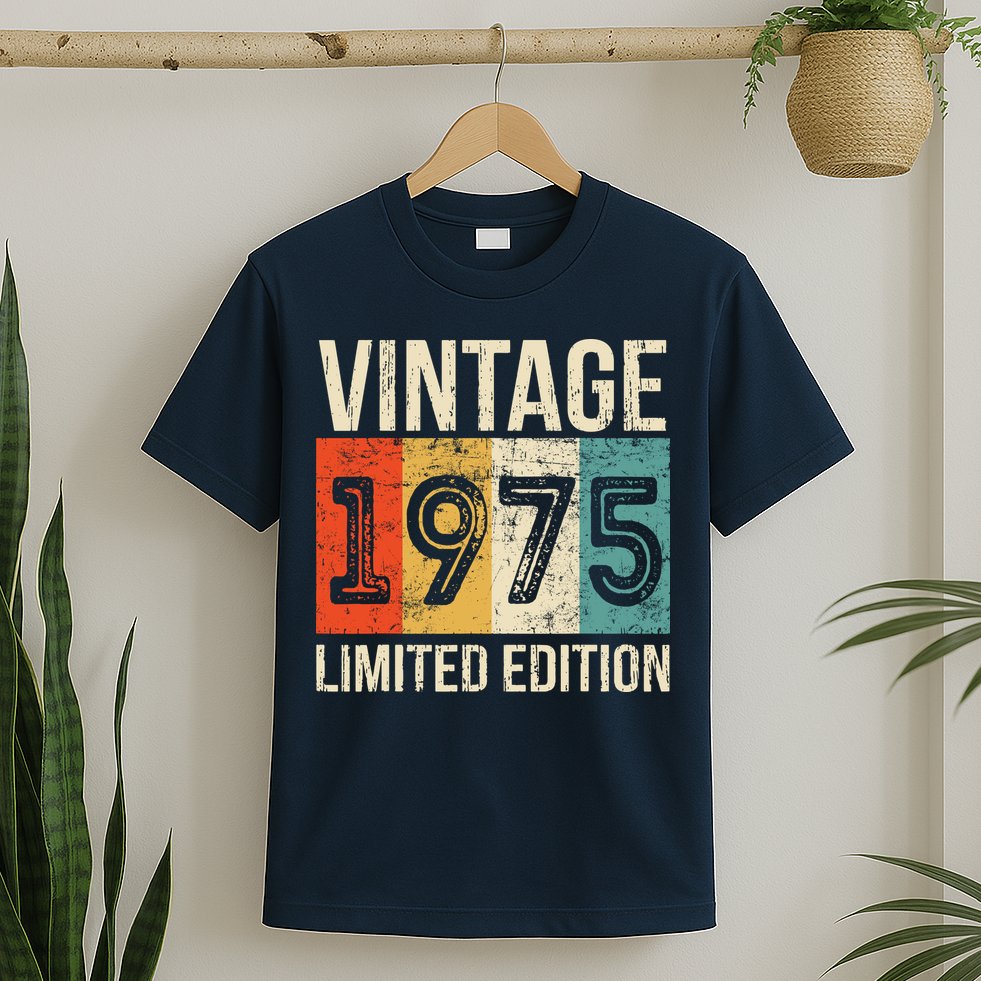 Vintage Made In 1975 Birthday T-Shirt