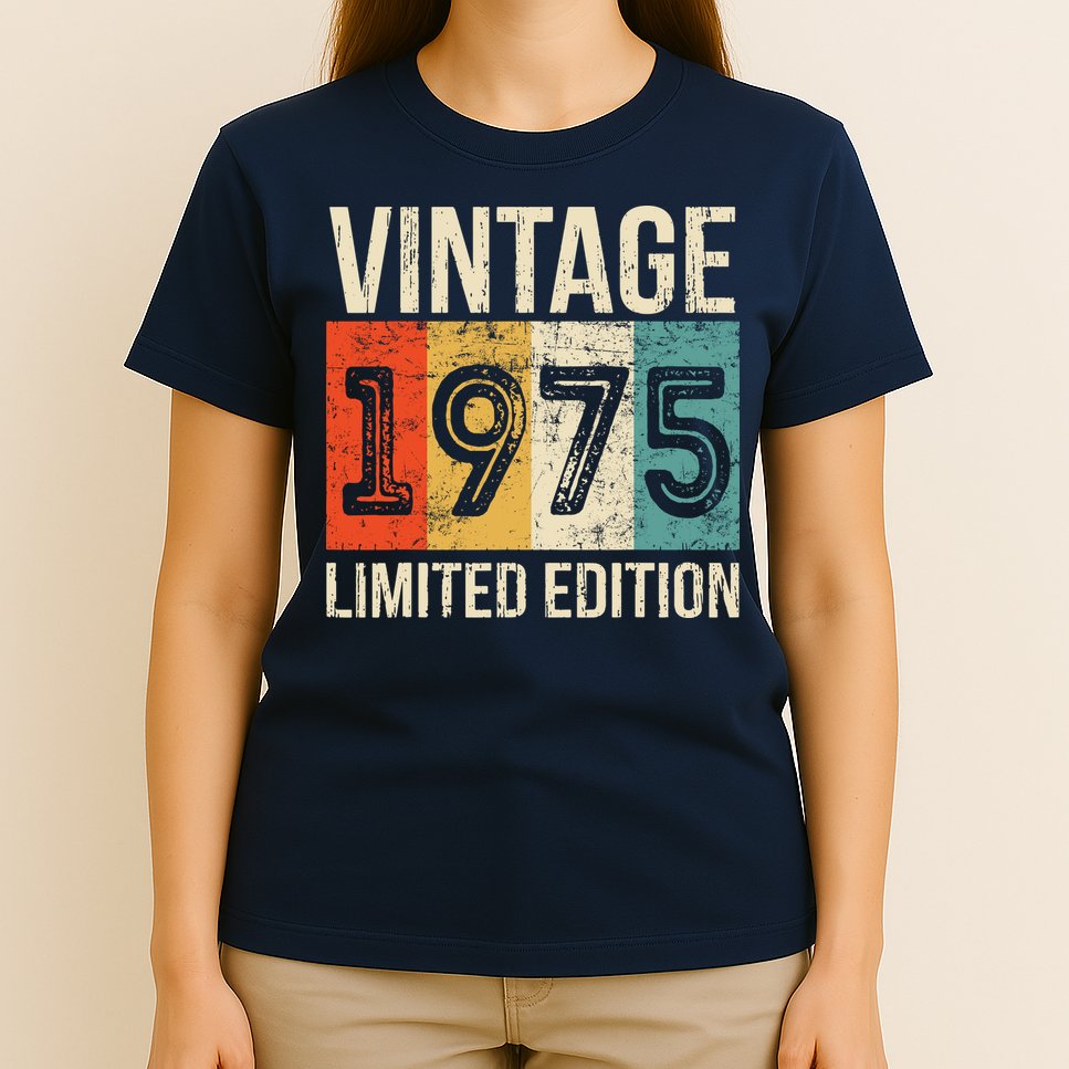 Vintage Made In 1975 Birthday T-Shirt